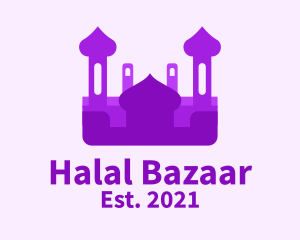 Muslim - Purple Muslim Temple logo design