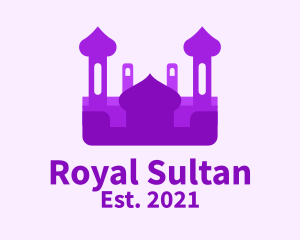 Sultan - Purple Muslim Temple logo design