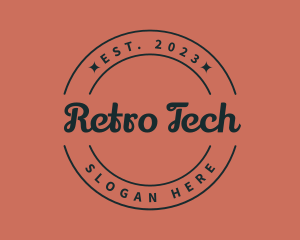 Retro Hipster Brand logo design