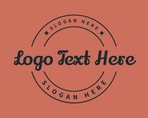 Retro Hipster Brand Logo