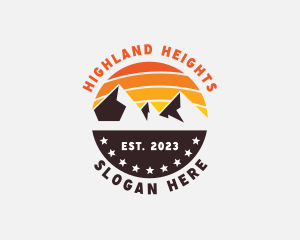 Highland - Mountain Travel Summit logo design