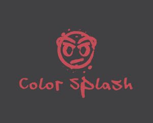 Graffiti Ink Splat logo design