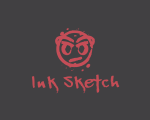 Graffiti Ink Splat logo design