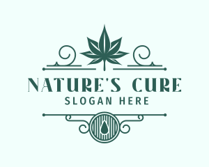 Cannabis Leaf Marijuana logo design