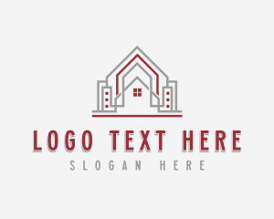 Contractor - Real Estate Roofing Renovation logo design