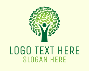 Spiritual - Tree Zen Meditation logo design