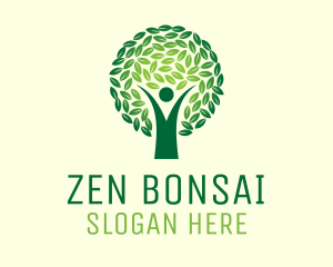 Tree Zen Meditation logo design