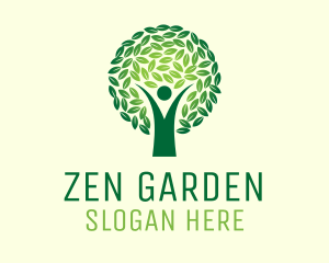 Tree Zen Meditation logo design