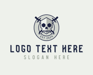 Weapon - Military Skull Weaponry logo design