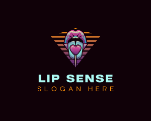 Sexy Lips Lollipop logo design