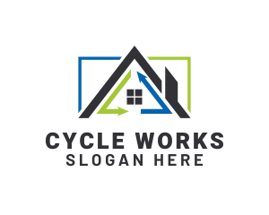Cycle - House Cycle Arrow Realty logo design