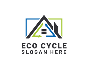 Recycling - House Cycle Arrow Realty logo design