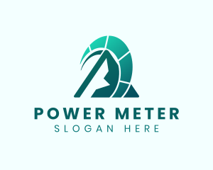 Meter - Mountain Peak Meter logo design