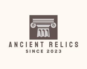 Ancient Ionic Column logo design