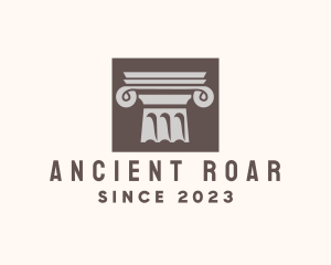 Ancient Ionic Column logo design