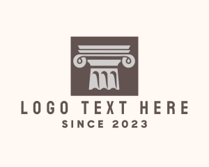 Office - Ancient Ionic Column logo design