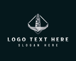 Lighthouse - Maritime Anchor Lighthouse logo design