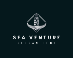 Boating - Maritime Anchor Lighthouse logo design