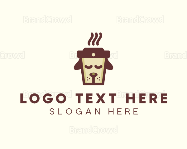 Dog Coffee Cup Logo