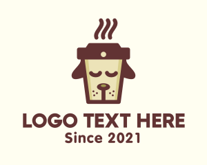 Coffee Cup - Dog Coffee Cup logo design