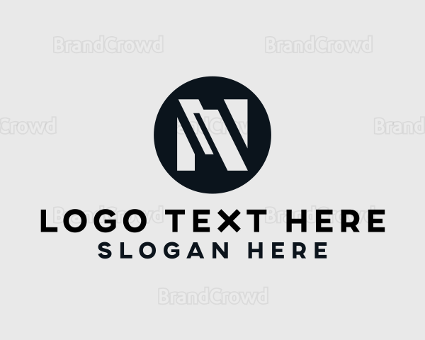 Construction Business Letter N Logo