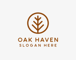 Oak - Branch Tree Leaf logo design