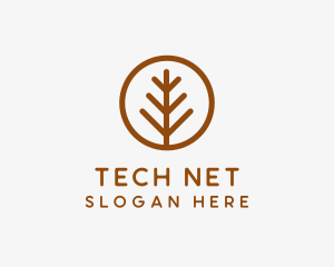 Net - Branch Tree Circle logo design