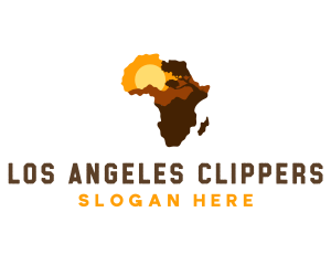 African Map Country Logo
