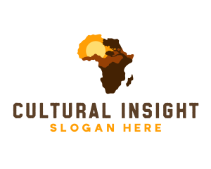 African Map Country logo design