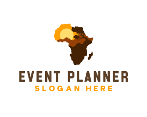 Tourism - African Map Country logo design