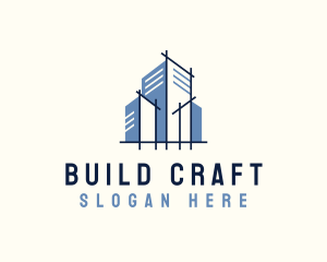 Building Contractor Architecture logo design