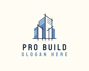 Building Contractor Architecture logo design