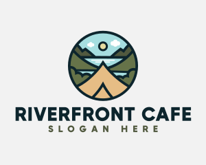 Riverside - Camping Lake Forest logo design