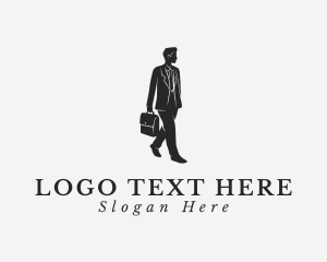 Professional Businessman Employee Logo