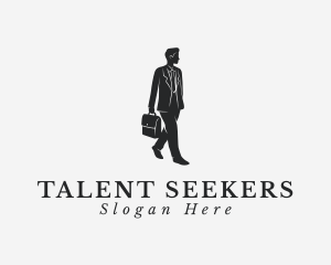 Recruitment - Professional Businessman Employee logo design