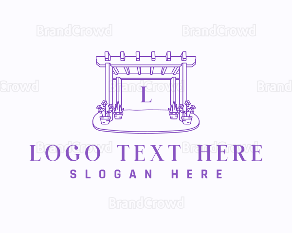 Landscaping Pergola Garden Logo