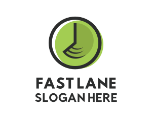 Fast Time Clock logo design