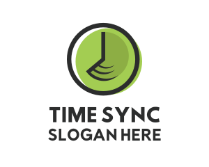 Fast Time Clock logo design