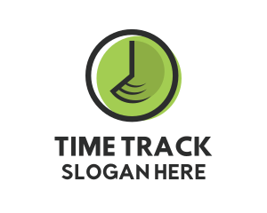 Fast Time Clock logo design