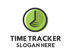 Fast Time Clock logo design