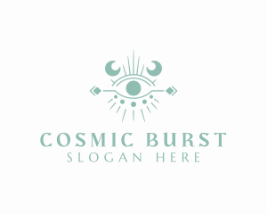 Cosmic Boho Eye logo design