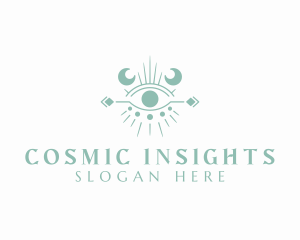 Cosmic Boho Eye logo design