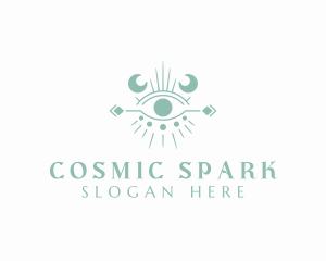 Cosmic Boho Eye logo design