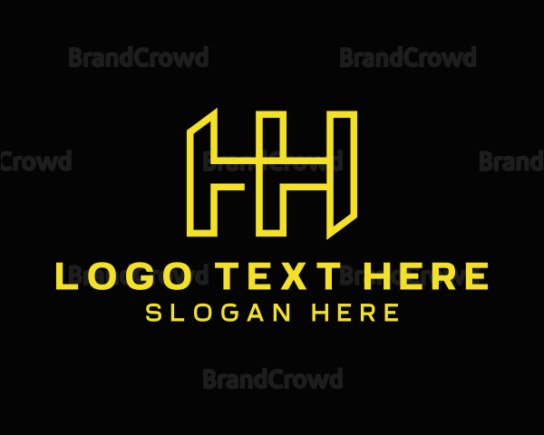 Geometric Company Letter H Logo