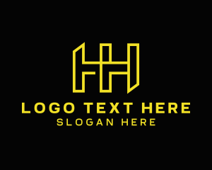 Simple - Geometric Company Letter H logo design
