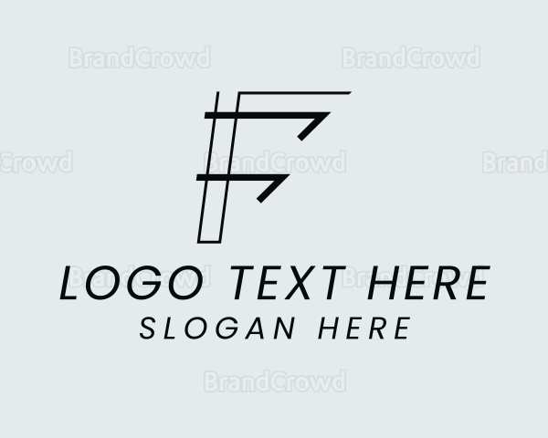 Modern Business Letter F Logo