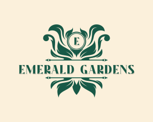 Floral Leaf Garden logo design