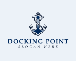 Docking - Anchor Rope Letter S logo design
