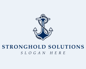 Anchor Rope Letter S logo design