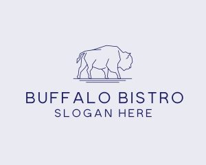 Bison Buffalo Company logo design